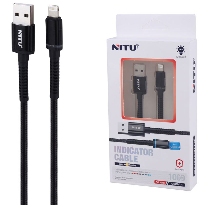 کابل آیفونی فست شارژ Nitu NC341 1m