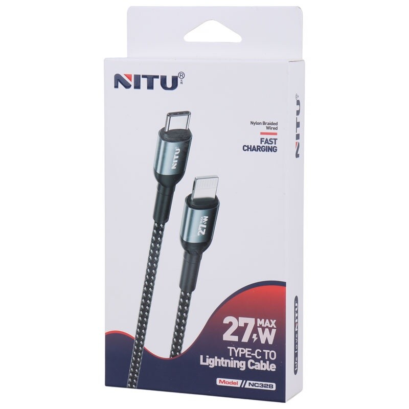 کابل تبدیل فست شارژ Nitu NC328 Type-C To Lightning 27W 1m