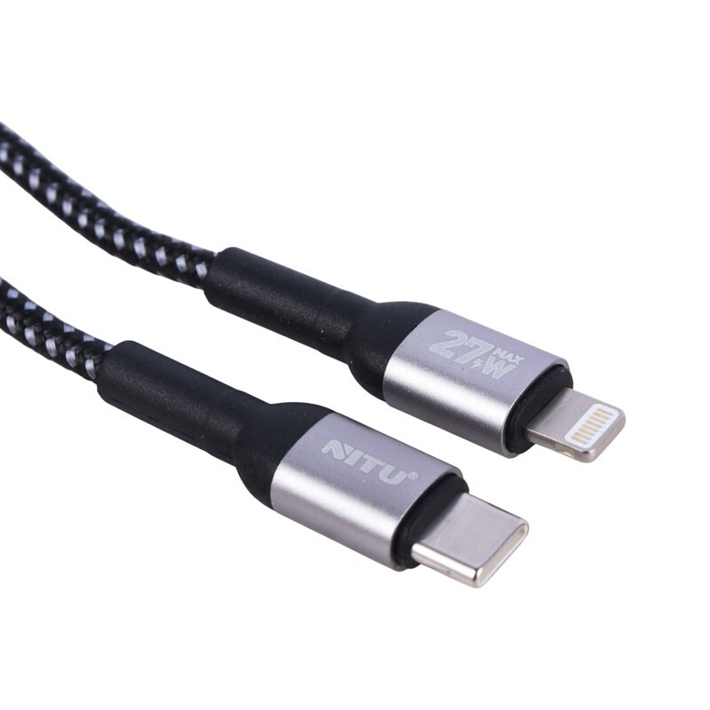 کابل تبدیل فست شارژ Nitu NC328 Type-C To Lightning 27W 1m