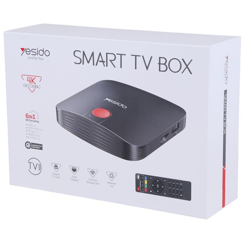 اندروید باکس Yesido TV11 4K + ریموت کنترل