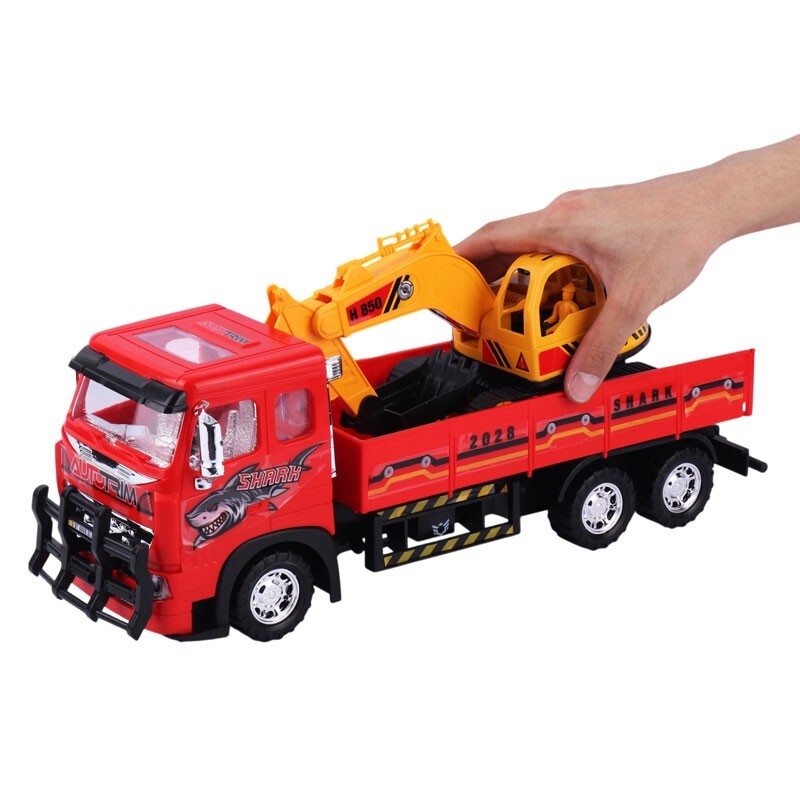 اسباب بازی کامیون حمل بیل مکانیکی درج توی 10609