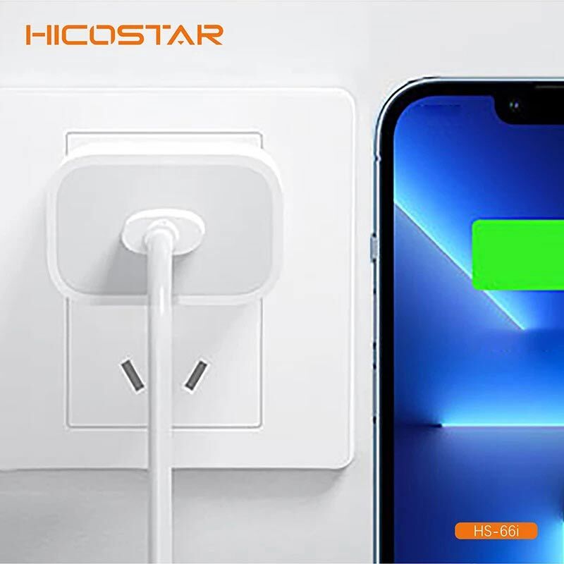 کابل تبدیل فست شارژ Hicostar HS-66i Type-C To Lightning PD 20W 1m