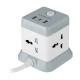 چند راهی 4 خانه هایکو استار HS-PS321 با کابل 2 متری + شارژر USB و Type-C