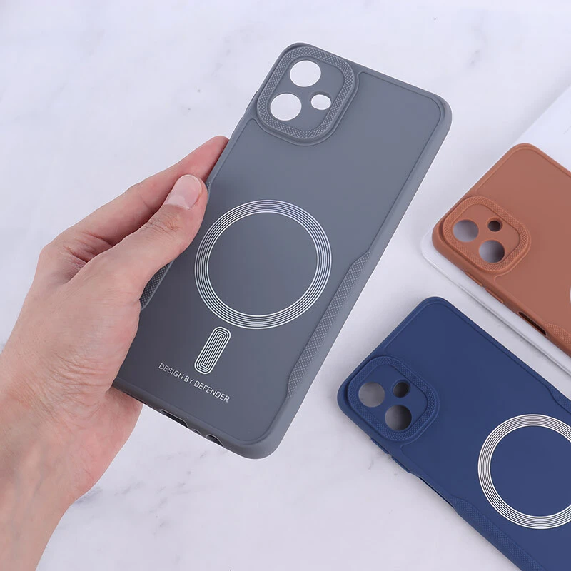 قاب ژله ای Design By Defender سامسونگ Galaxy A06 طرح مگ سیف محافظ لنزدار
