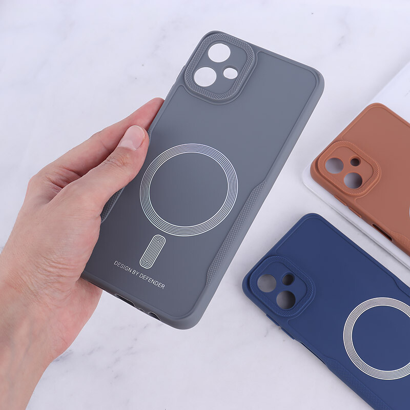 قاب ژله ای Design By Defender سامسونگ Galaxy A06 طرح مگ سیف محافظ لنزدار