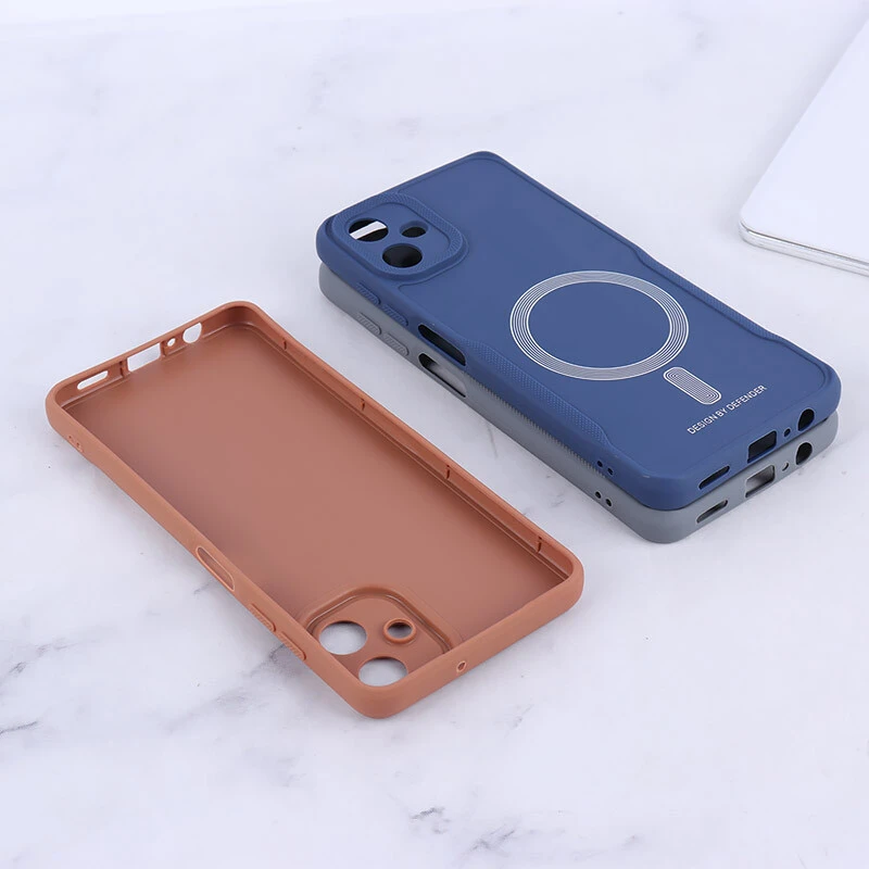قاب ژله ای Design By Defender سامسونگ Galaxy A06 طرح مگ سیف محافظ لنزدار