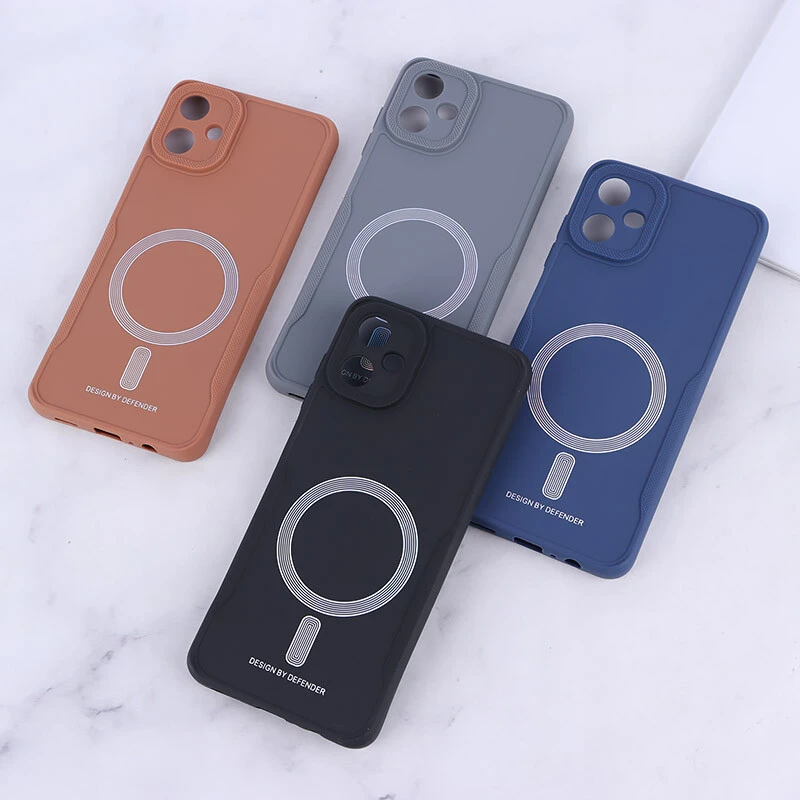 قاب ژله ای Design By Defender سامسونگ Galaxy A06 طرح مگ سیف محافظ لنزدار