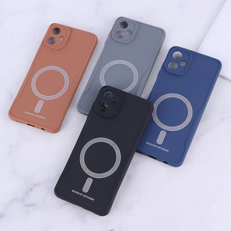 قاب ژله ای Design By Defender سامسونگ Galaxy A06 طرح مگ سیف محافظ لنزدار