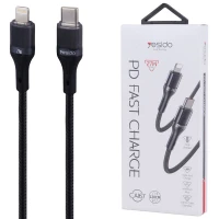 کابل تبدیل فست شارژ Yesido CA167 Type-C To Lightning PD 27W 1.2m