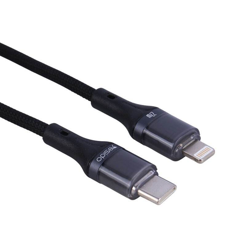 کابل تبدیل فست شارژ Yesido CA167 Type-C To Lightning PD 27W 1.2m