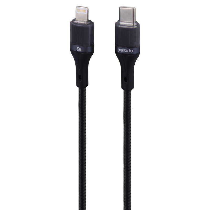 کابل تبدیل فست شارژ Yesido CA167 Type-C To Lightning PD 27W 1.2m