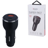 شارژر فندکی فست شارژ Yesido Y65 PD 5A 100W