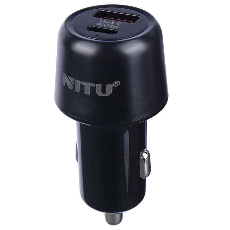 شارژر فندکی فست شارژ Nitu NDC14 3A QC3.0 PD 25W + کابل تایپ سی