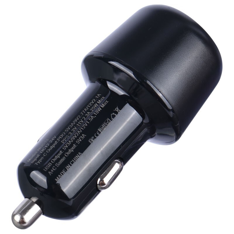 شارژر فندکی فست شارژ Nitu NDC14 3A QC3.0 PD 25W + کابل تایپ سی