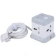 چند راهی 4 خانه هایکو استار HS-PS321 با کابل 2 متری + شارژر USB و Type-C
