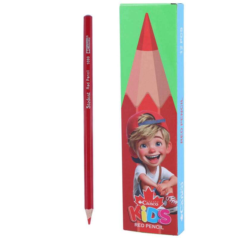 مداد قرمز کنکو Canco Kids بسته 12 عددی