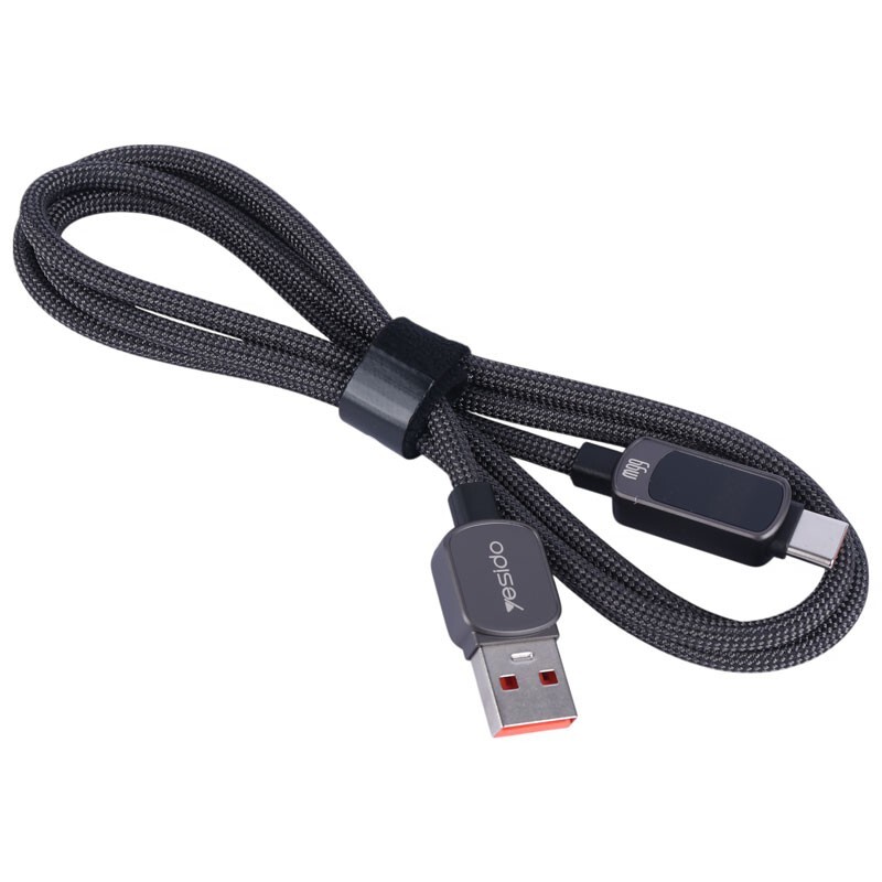 کابل تایپ سی فست شارژ Yesido CA128C 66W 1.2m