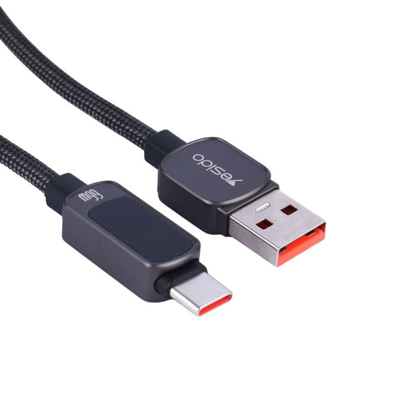کابل تایپ سی فست شارژ Yesido CA128C 66W 1.2m