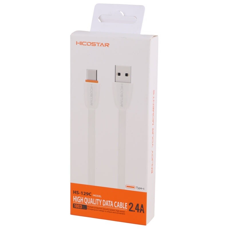 کابل تایپ سی فست شارژ Hicostar HS-129C 2.4A 1m