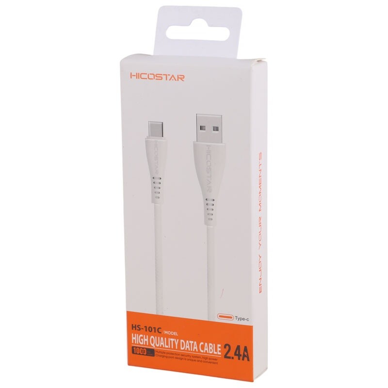 کابل تایپ سی فست شارژ Hicostar HS-101C 2.4A 1m