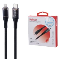 کابل تبدیل فست شارژ Hatron HC612IDB Type-C To Lightning 20W 1m