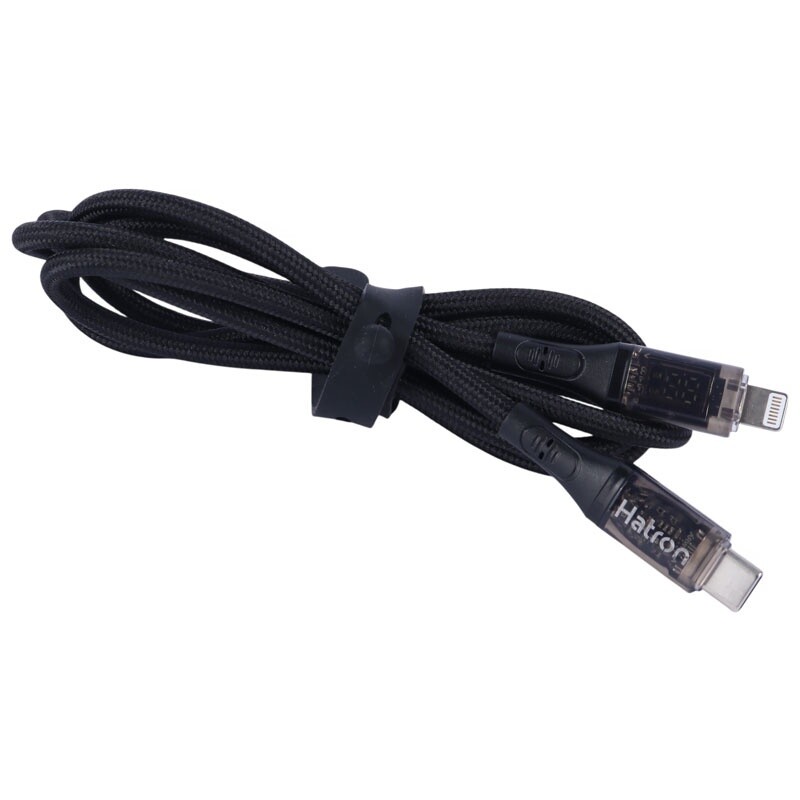 کابل تبدیل فست شارژ Hatron HC612IDB Type-C To Lightning 20W 1m