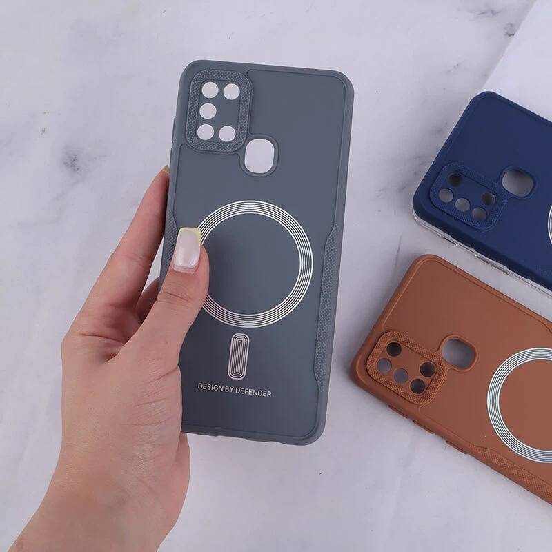 قاب ژله ای Design By Defender سامسونگ Galaxy A21s طرح مگ سیف محافظ لنزدار