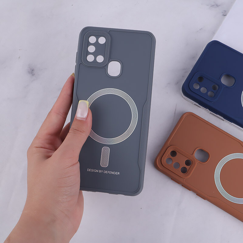 قاب ژله ای Design By Defender سامسونگ Galaxy A21s طرح مگ سیف محافظ لنزدار