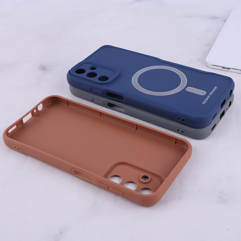 قاب ژله ای Design By Defender سامسونگ Galaxy A15 طرح مگ سیف محافظ لنزدار