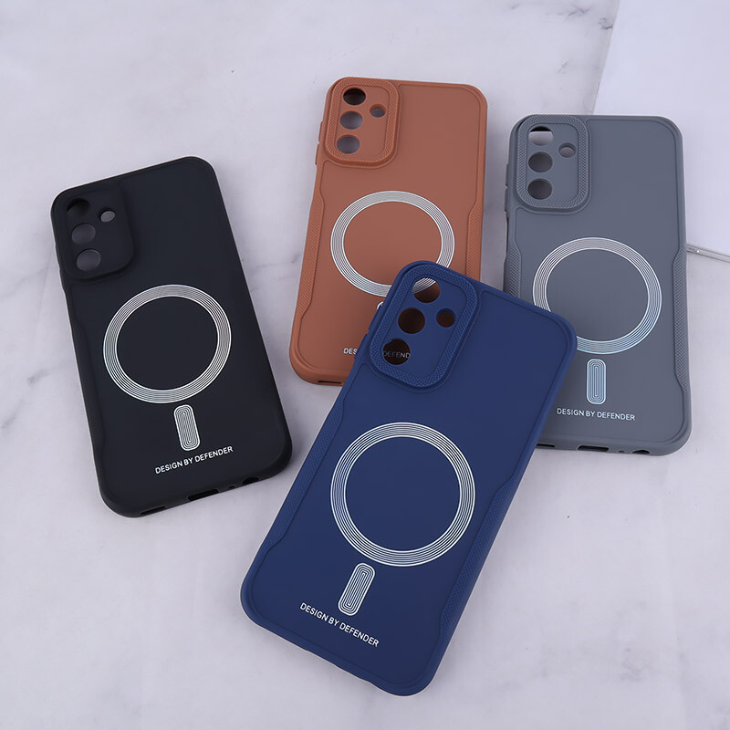 قاب ژله ای Design By Defender سامسونگ Galaxy A15 طرح مگ سیف محافظ لنزدار