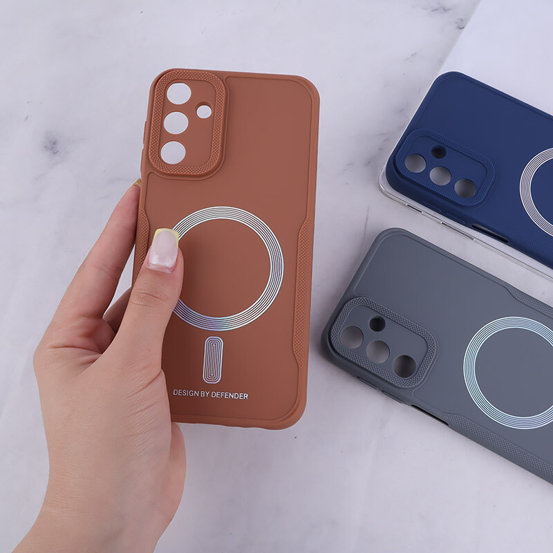 قاب ژله ای Design By Defender سامسونگ Galaxy A15 طرح مگ سیف محافظ لنزدار