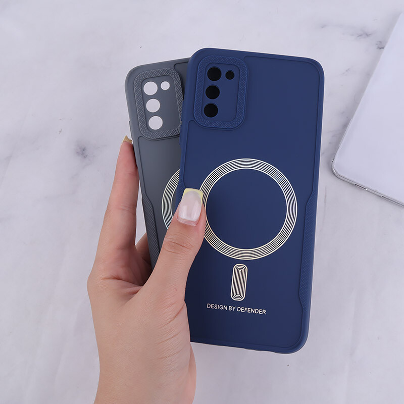 قاب ژله ای Design By Defender سامسونگ Galaxy A02s / M02s / A03s طرح مگ سیف محافظ لنزدار