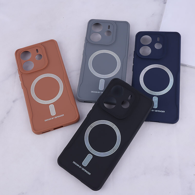 قاب ژله ای Design By Defender شیائومی Redmi Note 14 طرح مگ سیف محافظ لنزدار