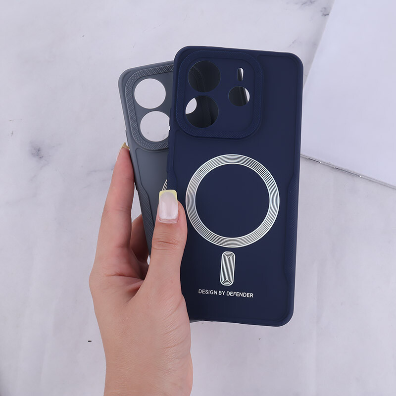 قاب ژله ای Design By Defender شیائومی Redmi Note 14 طرح مگ سیف محافظ لنزدار
