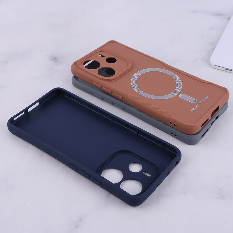 قاب ژله ای Design By Defender شیائومی Redmi Note 14 طرح مگ سیف محافظ لنزدار