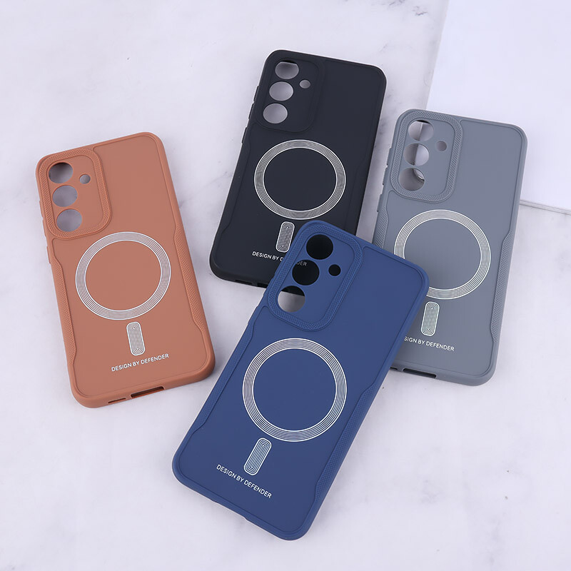 قاب ژله ای Design By Defender سامسونگ Galaxy S24 FE طرح مگ سیف محافظ لنزدار