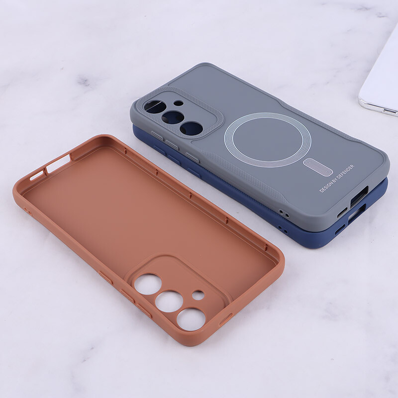 قاب ژله ای Design By Defender سامسونگ Galaxy S24 FE طرح مگ سیف محافظ لنزدار