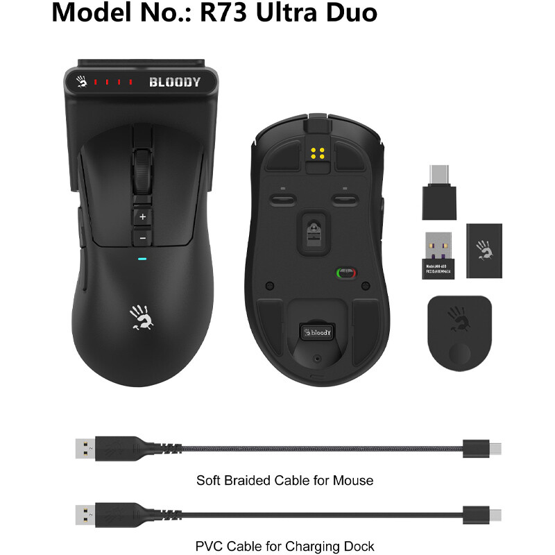 موس بی سیم گیمینگ بلادی R73 Ultra Duo