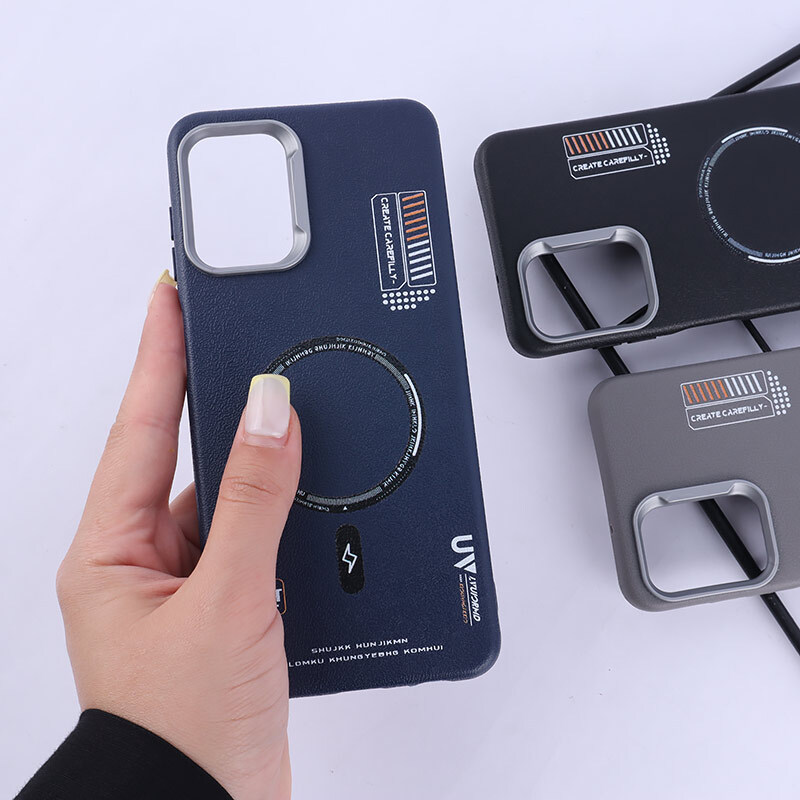 قاب چرمی ژله ای Leather سامسونگ Galaxy A13 4G طرح مگ سیف