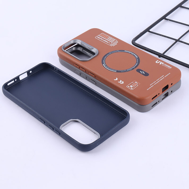قاب چرمی ژله ای Leather سامسونگ Galaxy A54 طرح مگ سیف