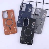 قاب چرمی ژله ای Leather سامسونگ Galaxy A54 طرح مگ سیف