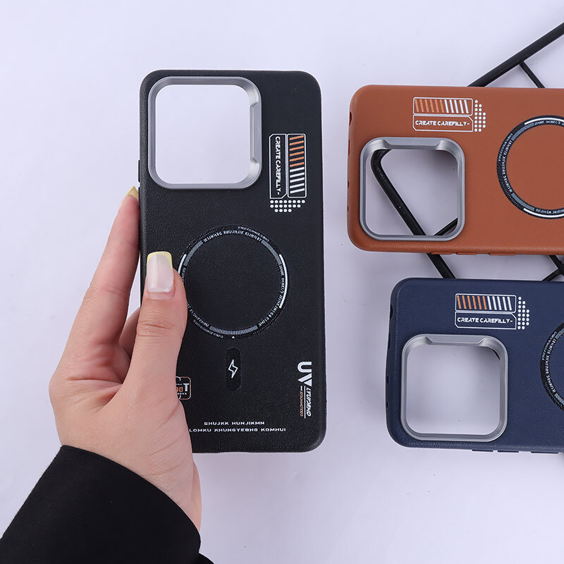 قاب چرمی ژله ای Leather شیائومی Redmi Note 13 4G طرح مگ سیف