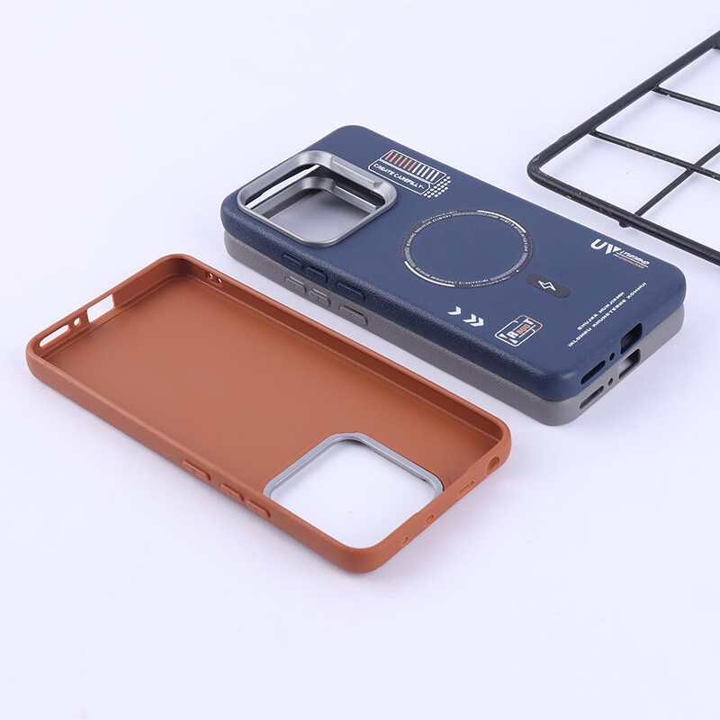 قاب چرمی ژله ای Leather شیائومی Redmi Note 13 4G طرح مگ سیف