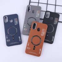 قاب چرمی ژله ای Leather سامسونگ Galaxy A20 / A30 طرح مگ سیف