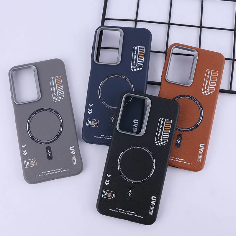 قاب چرمی ژله ای Leather سامسونگ Galaxy A26 طرح مگ سیف