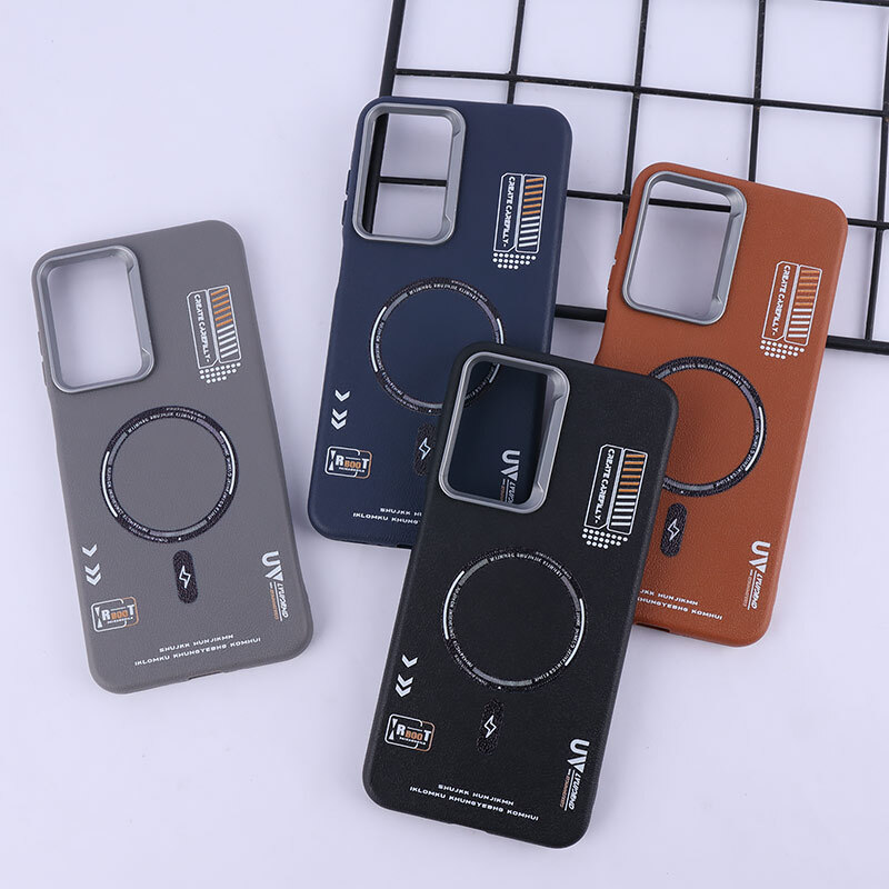 قاب چرمی ژله ای Leather سامسونگ Galaxy A26 طرح مگ سیف