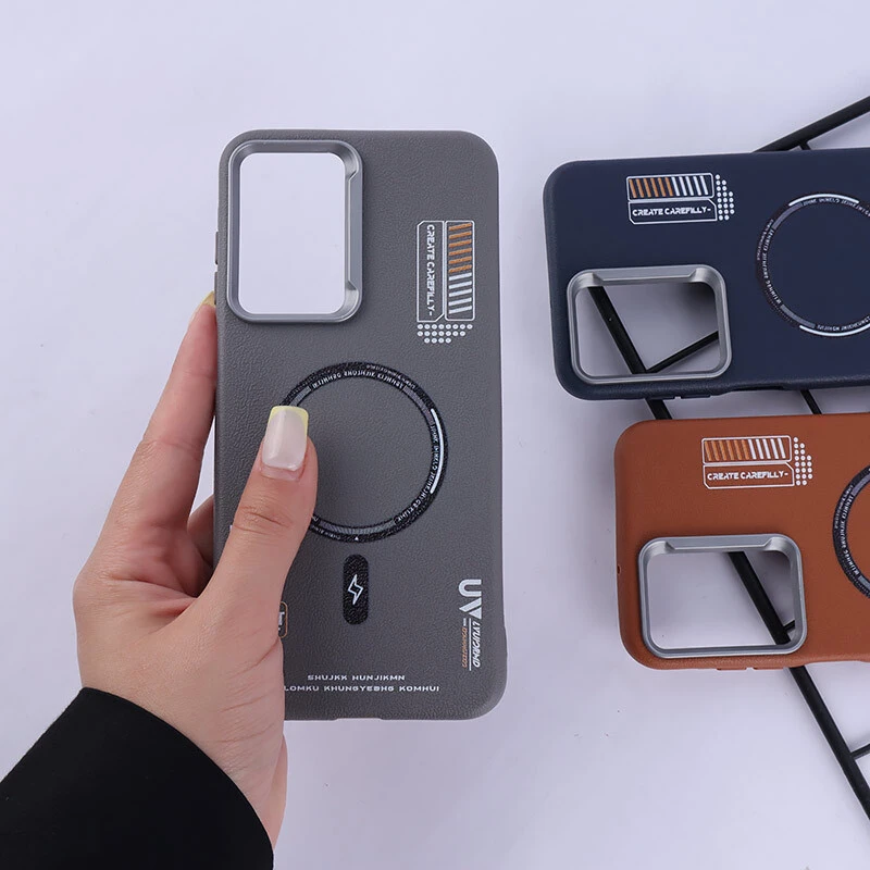 قاب چرمی ژله ای Leather سامسونگ Galaxy A26 طرح مگ سیف