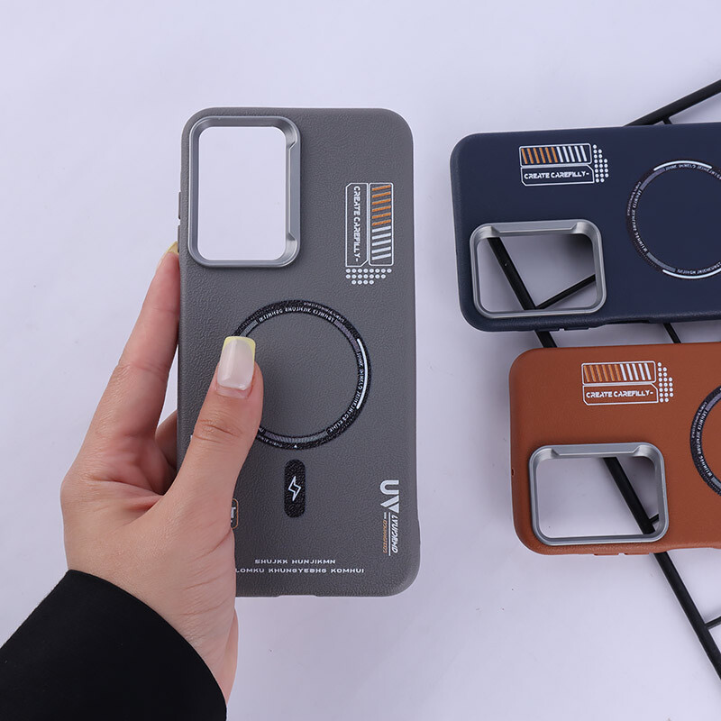 قاب چرمی ژله ای Leather سامسونگ Galaxy A26 طرح مگ سیف
