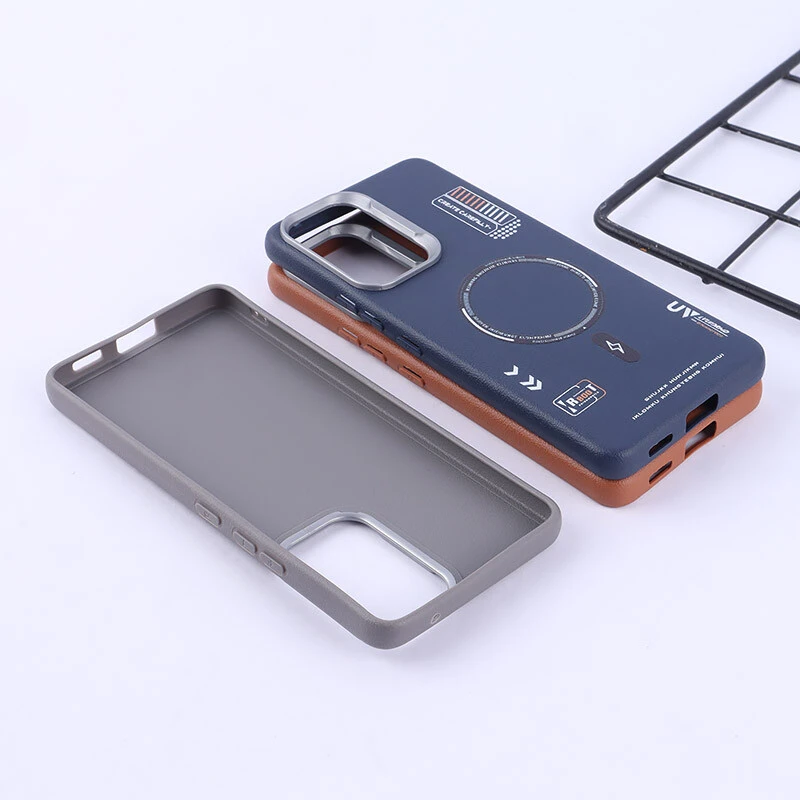قاب چرمی ژله ای Leather سامسونگ Galaxy A53 5G طرح مگ سیف