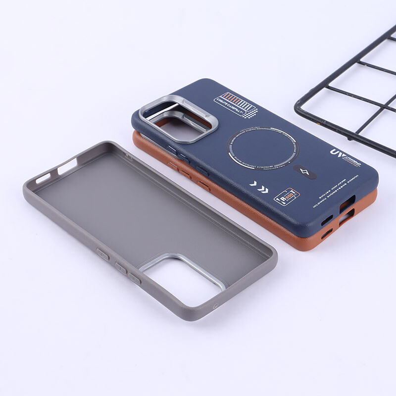 قاب چرمی ژله ای Leather سامسونگ Galaxy A53 5G طرح مگ سیف